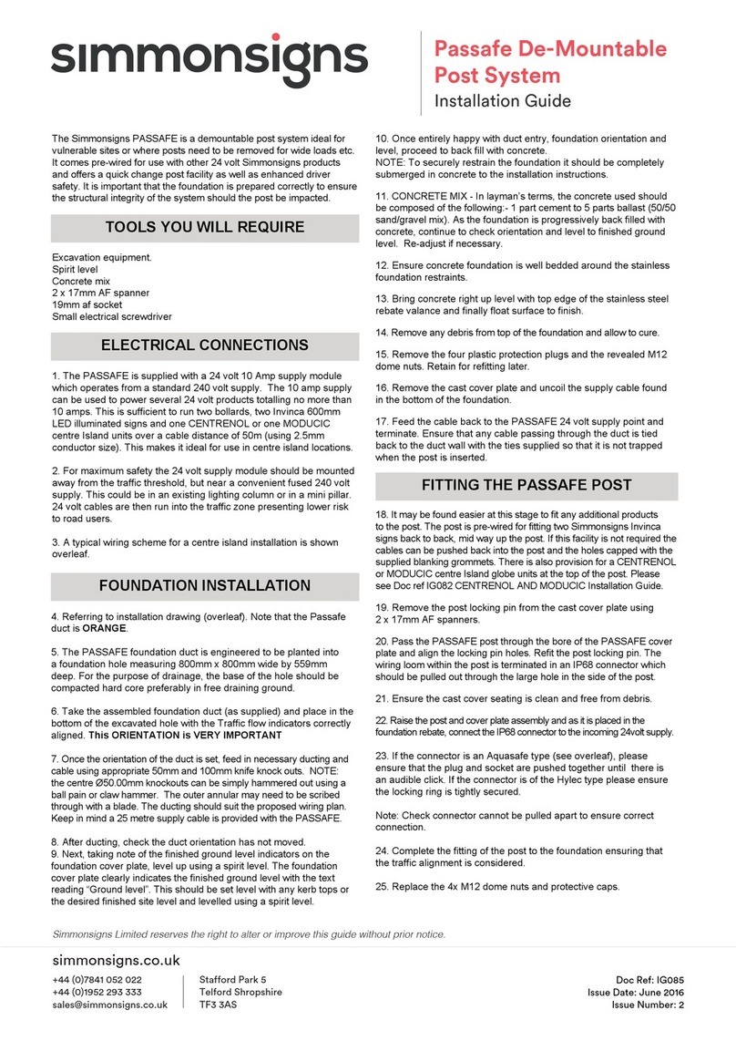 Simmonsigns PASSAFE installation guide