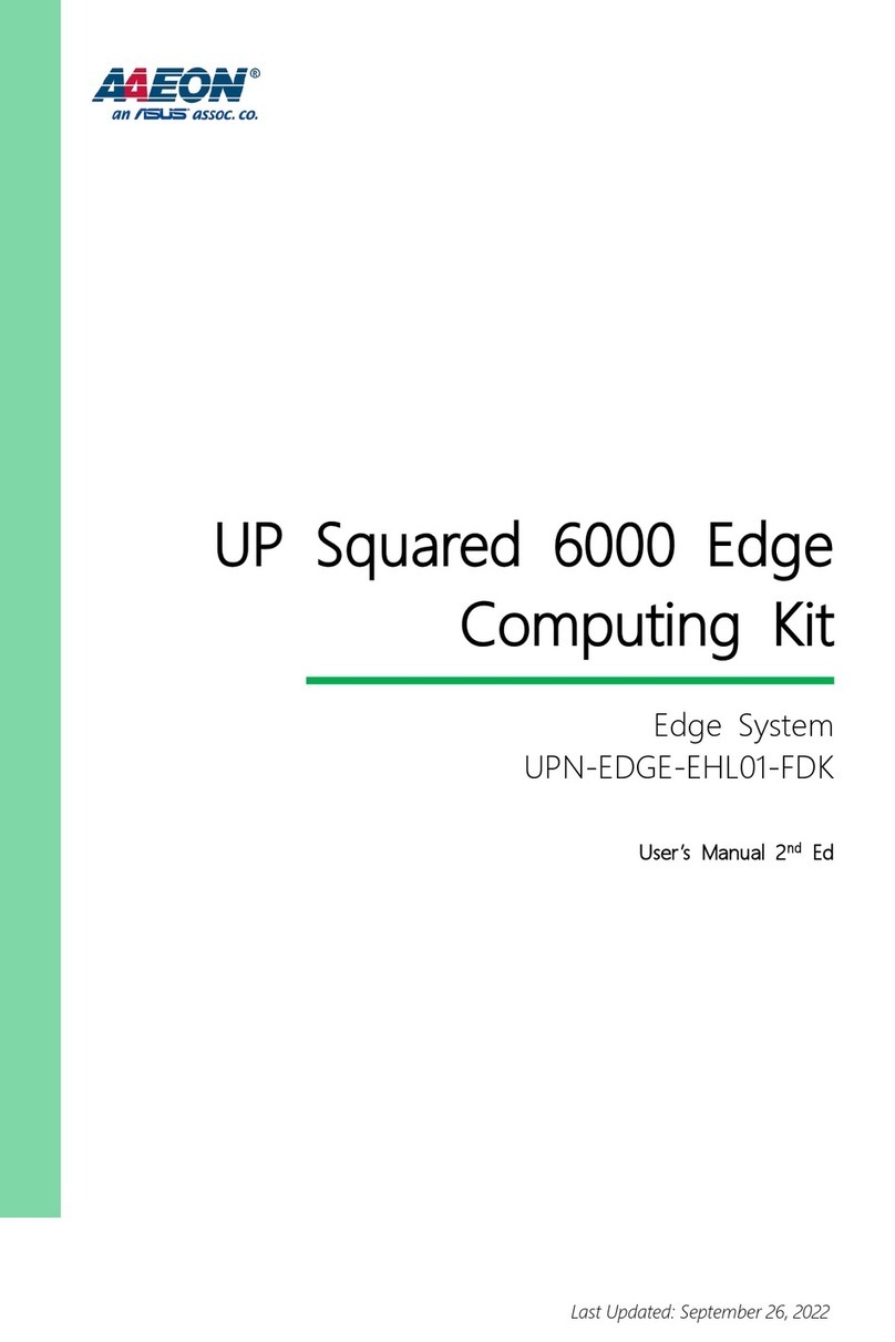 Aaeon UP Squared 6000 Edge Computing Kit user manual