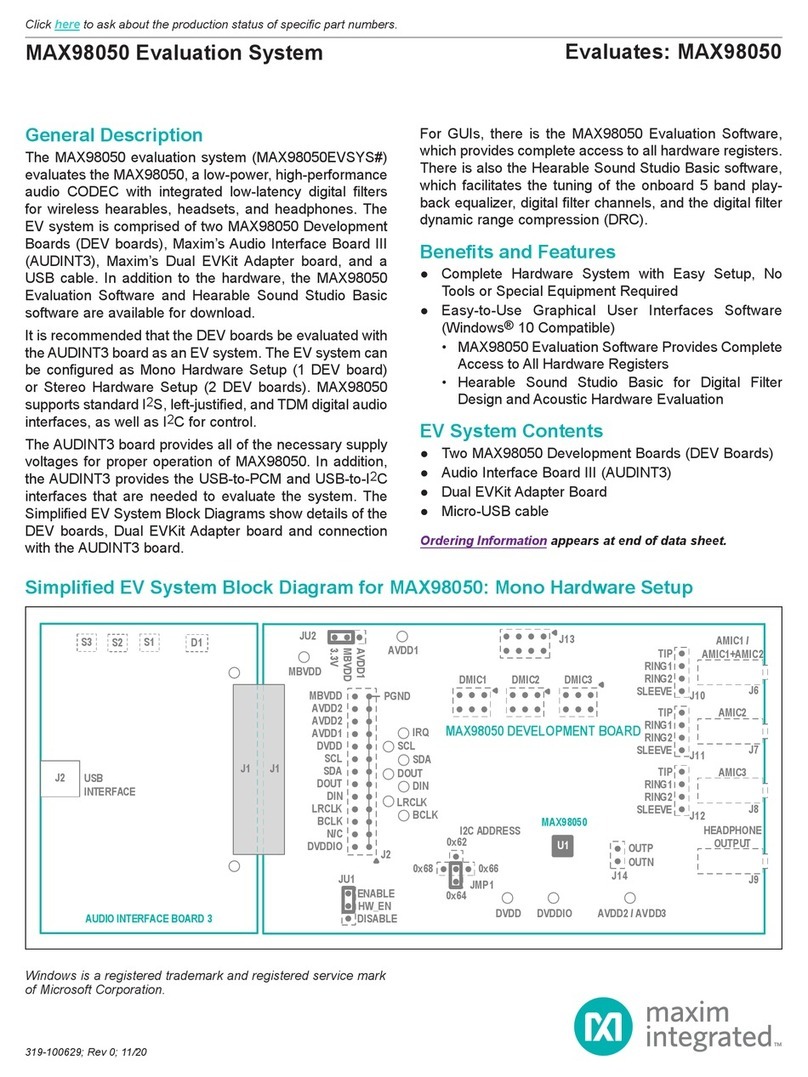 Maxim Integrated MAX98050 manual