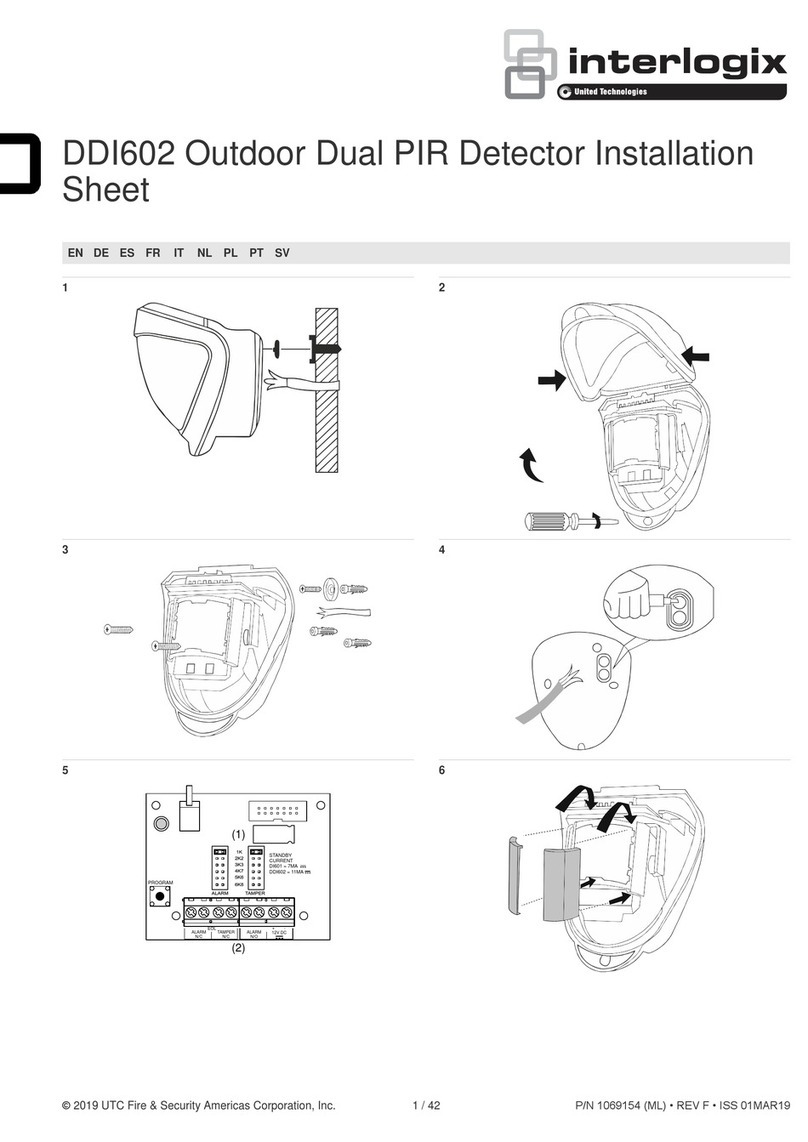 United Technologies interlogix DDI602 Installation sheet