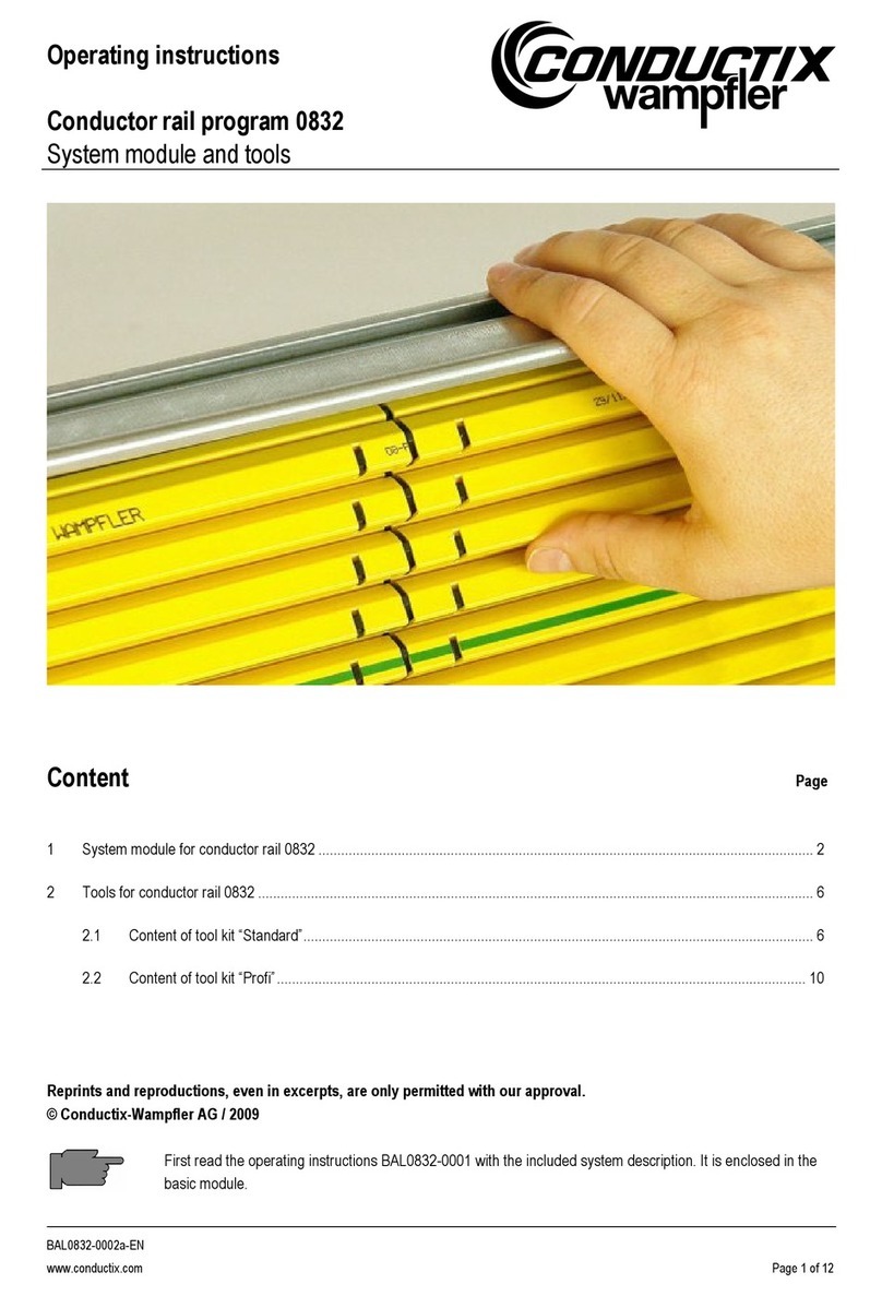 Conductix-Wampfler 0832 User manual
