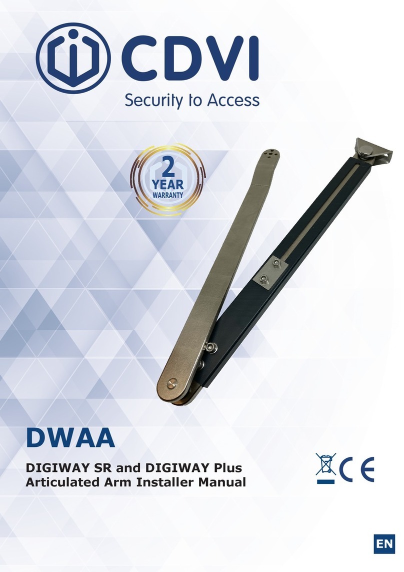 CDVI DWAA35 User guide