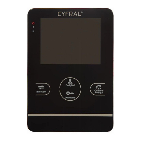 Cyfral VIDEOMONITOR V4 Operating, Installation and Programming Manual