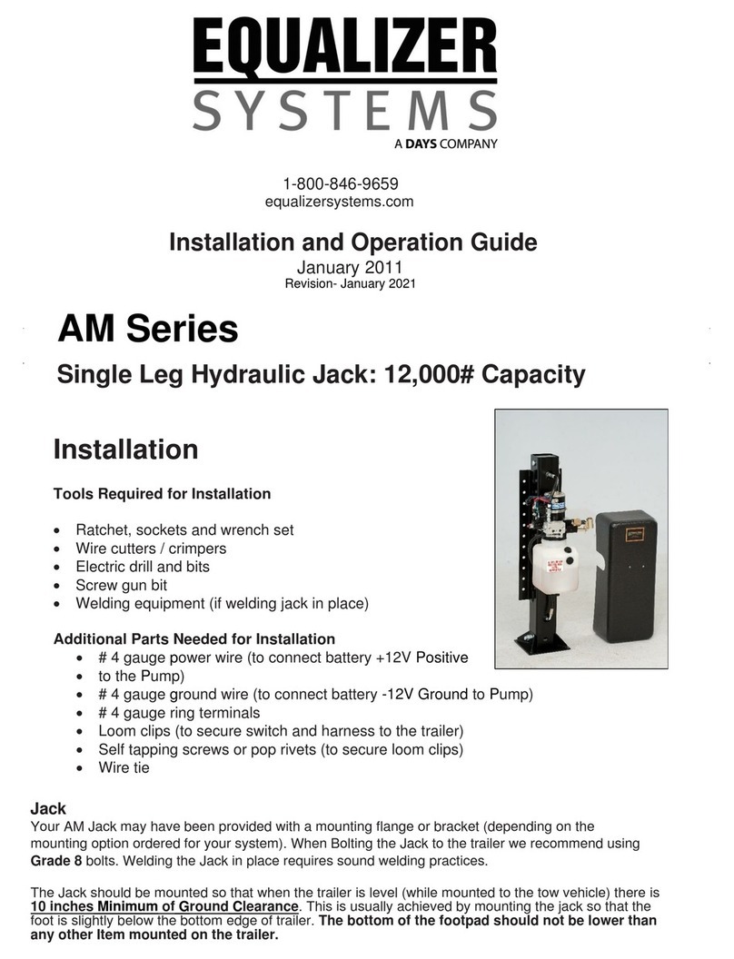 Days EQUALIZER SYSTEMS AM Series Installation and operation guide