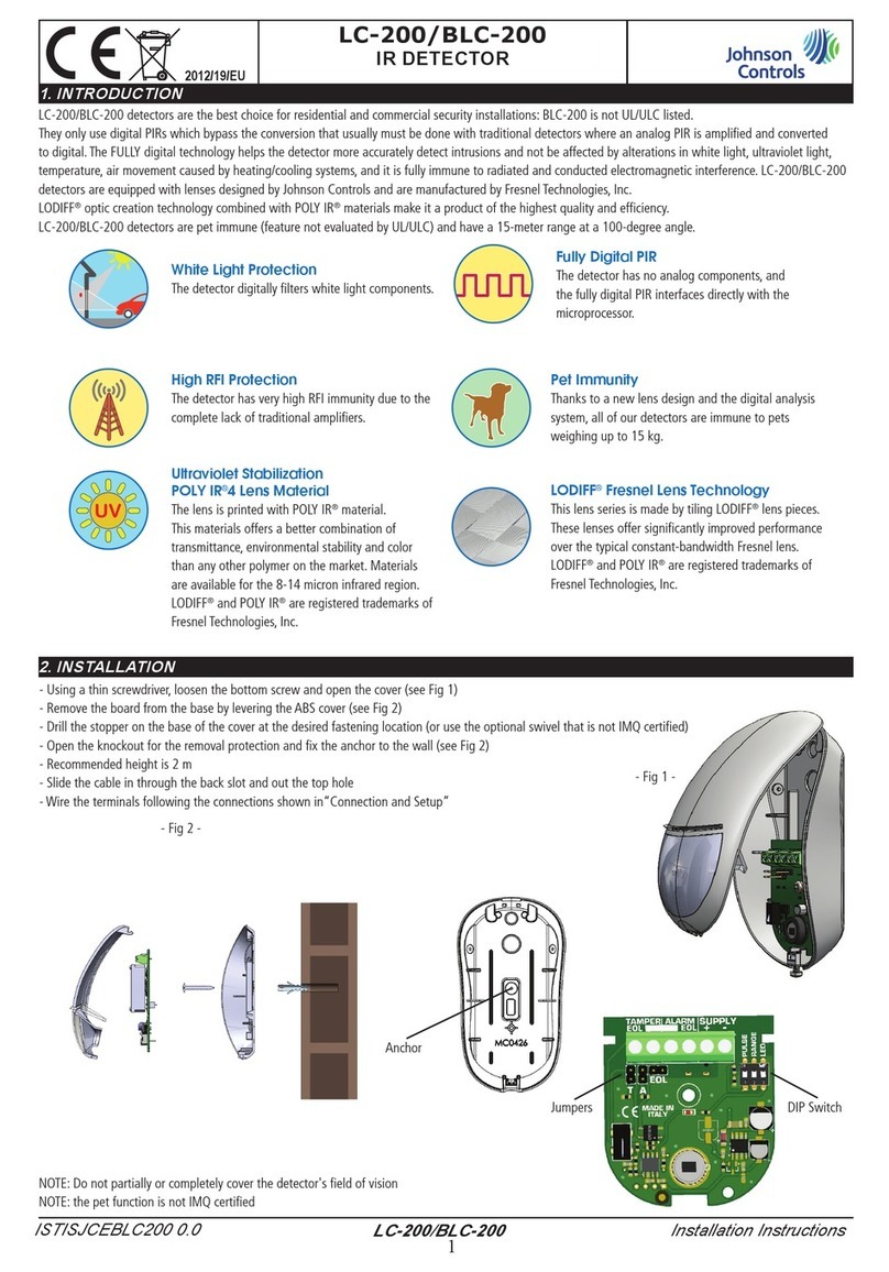 Johnson Controls LC-200 User manual