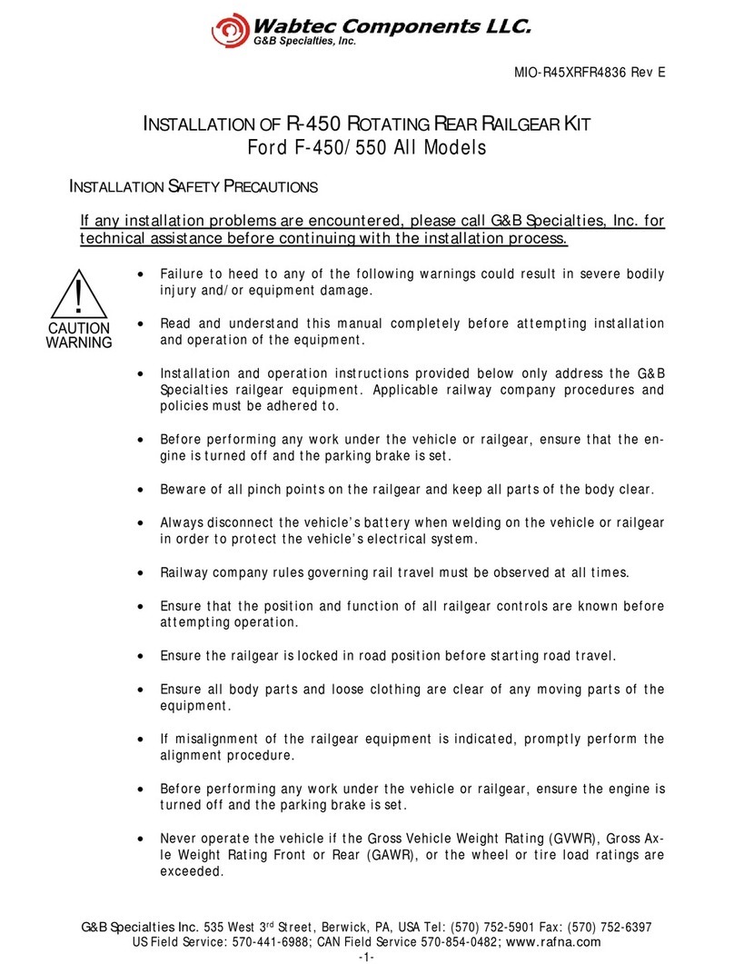 Wabtec R-450 User manual