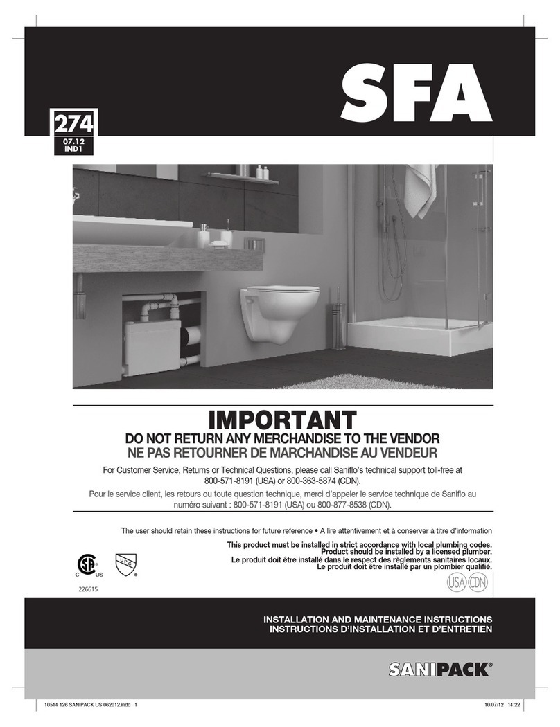 SFA SANIPACK P30 User manual SFA SANIPACK P30 User manual