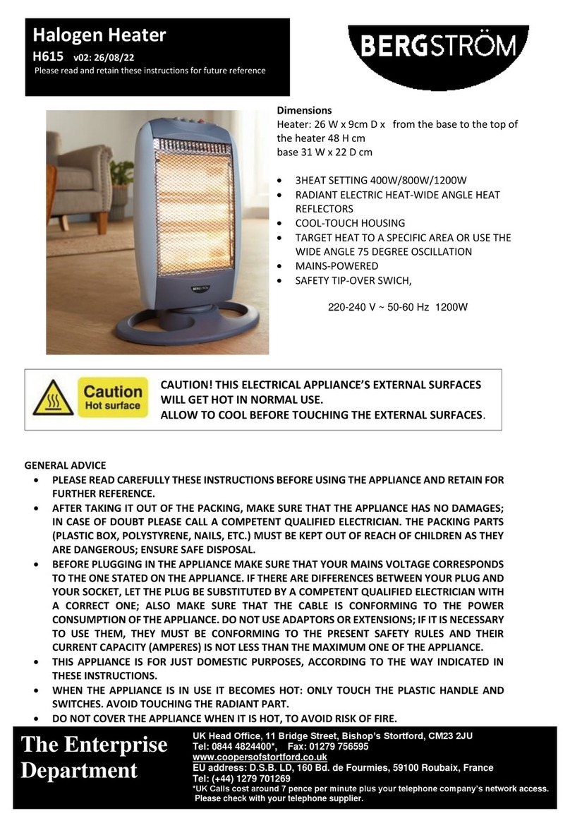 Bergstrom H615 manual