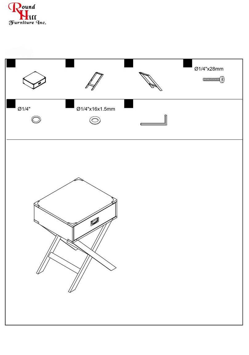 Round Hill Furniture OE2136 Assembly instruction