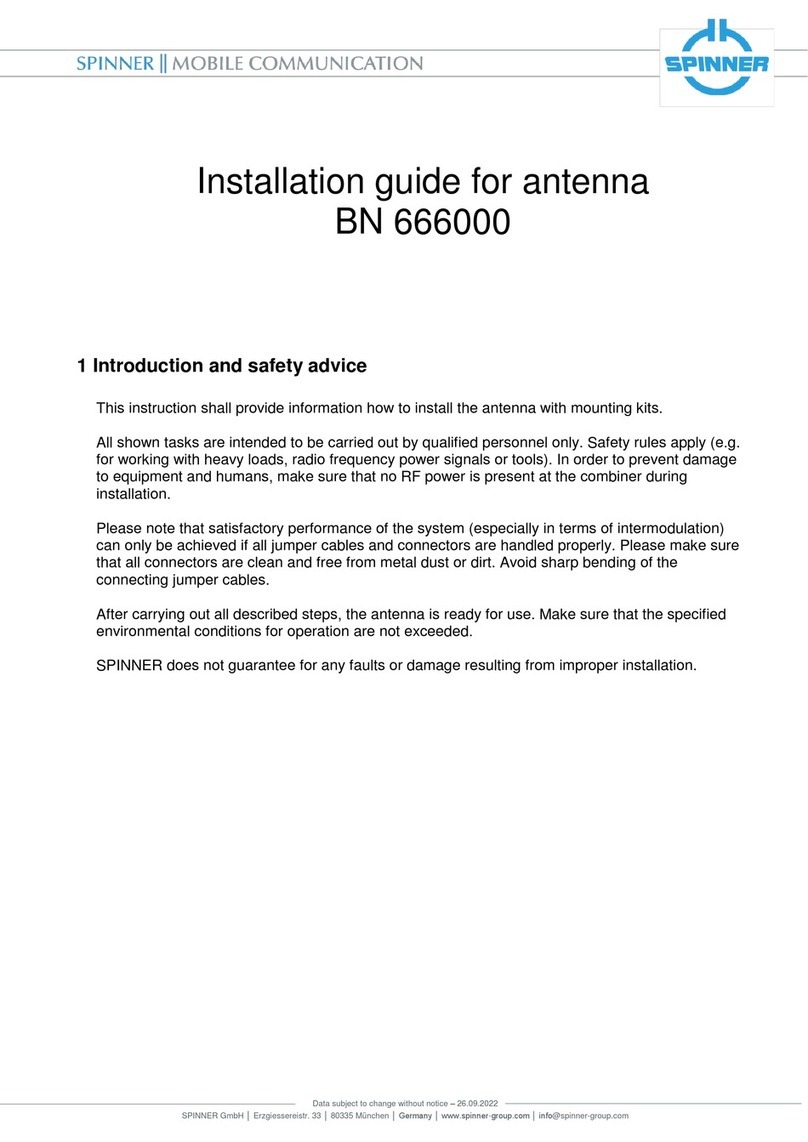Spinner BN 666000 User manual