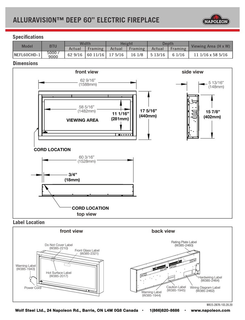 Napoleon NEFL60CHD-1 User guide