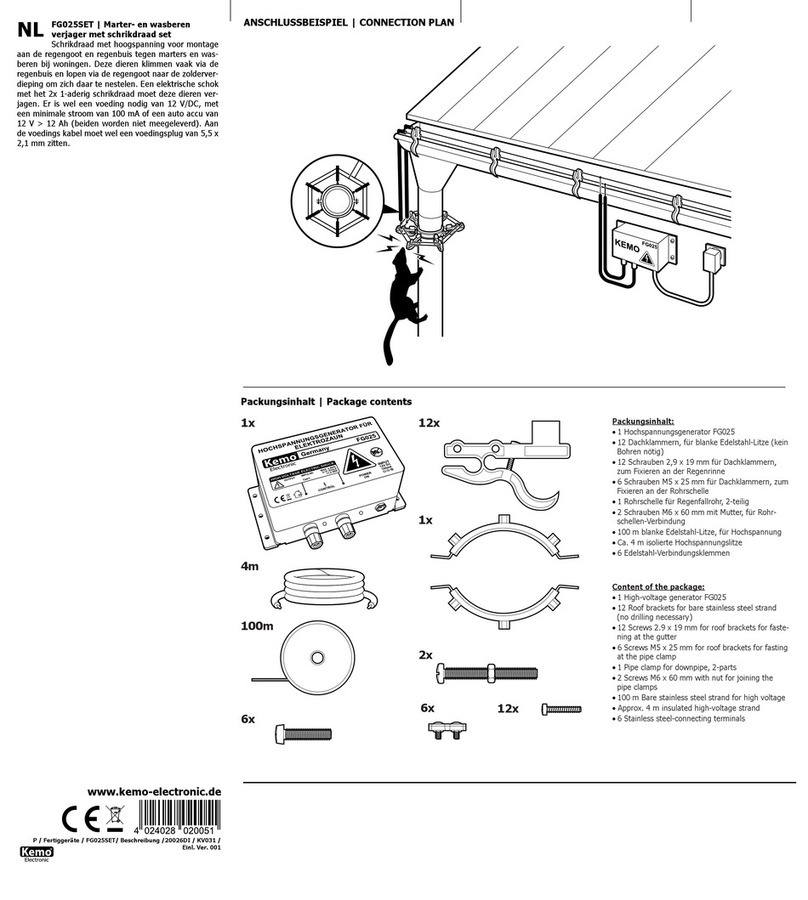 Kemo Electronic FG025Set manual