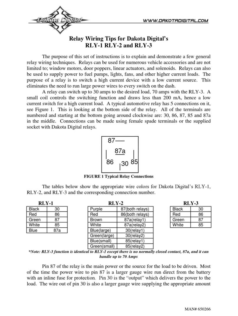 Dakota Digital RLY-1 quick start guide