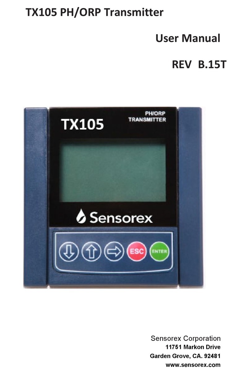 Sensorex TX105 User manual