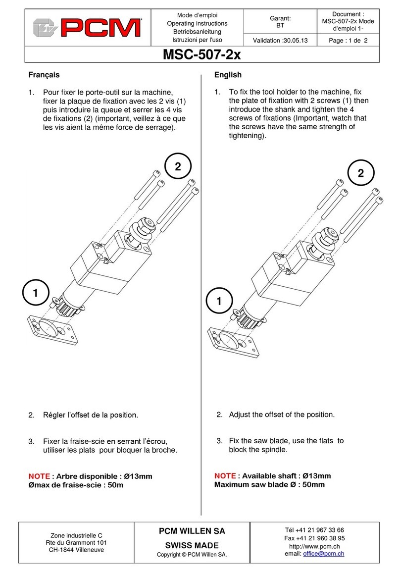 PCM MSC-507-2 Series User manual