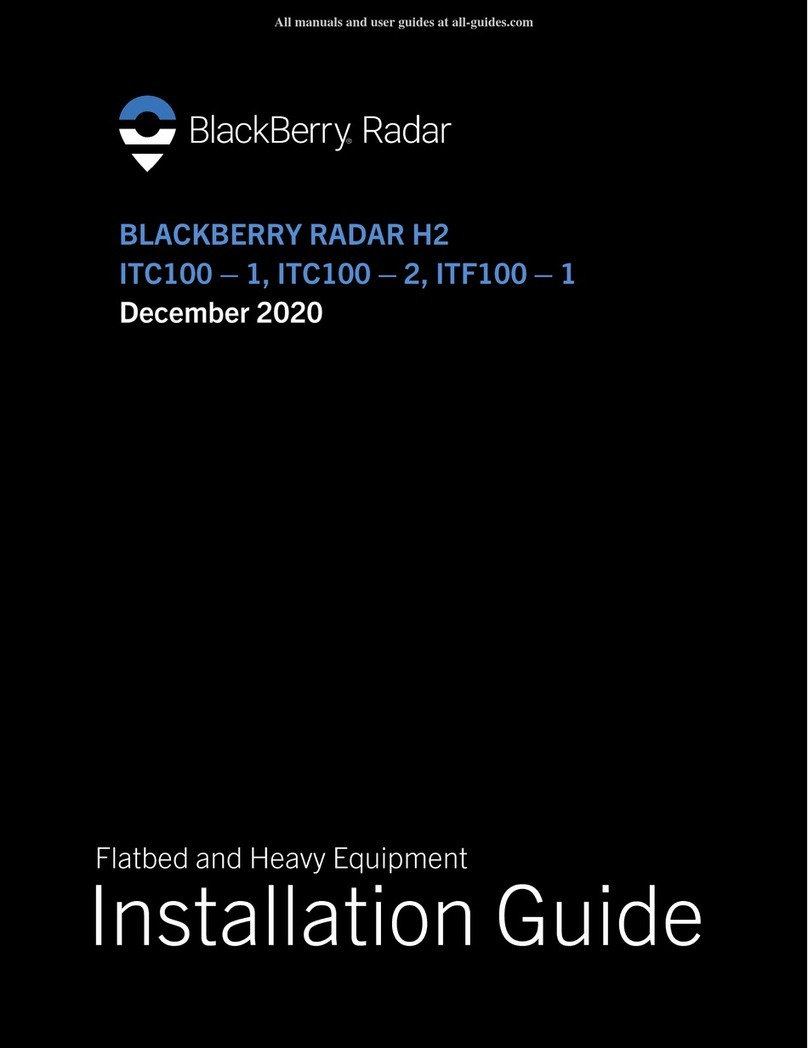Blackbe;rry Radar H2 User manual Blackbe;rry Radar H2 User manual