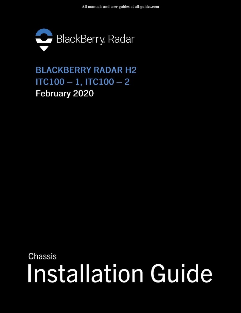 Blackbe;rry Radar H2 User manual Blackbe;rry Radar H2 User manual