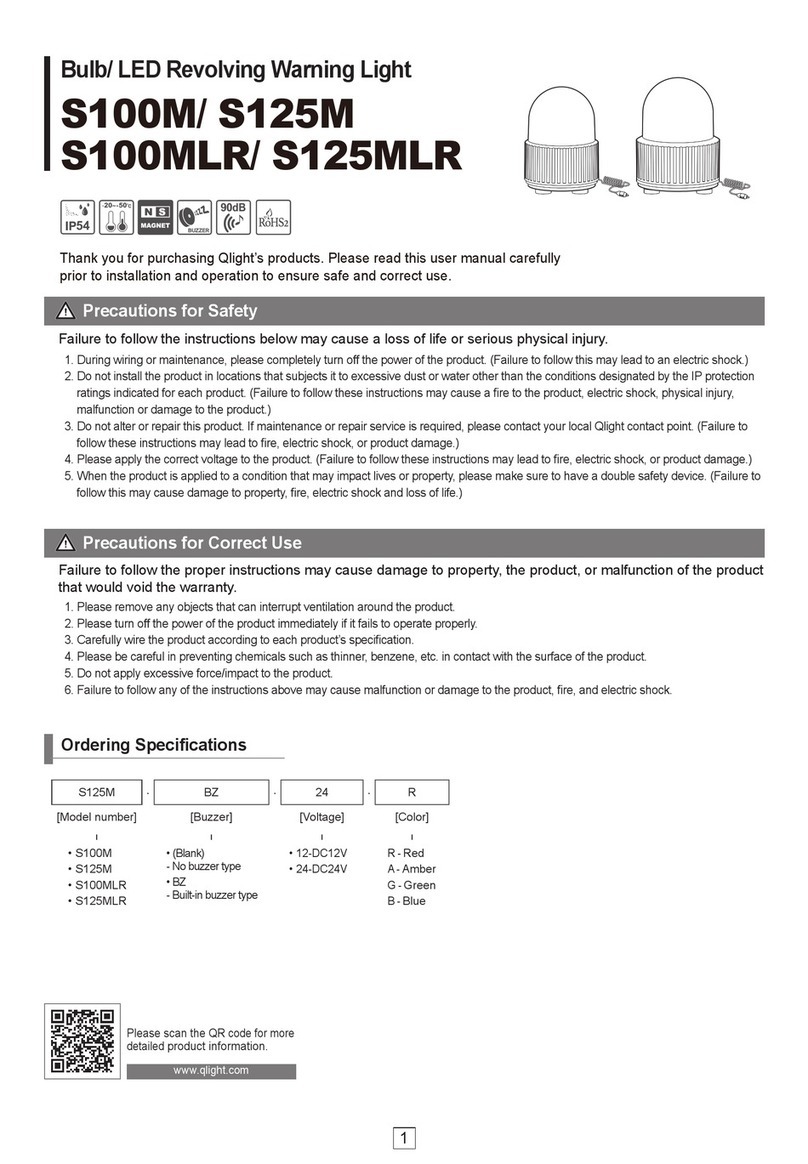 Qlight S100M User manual