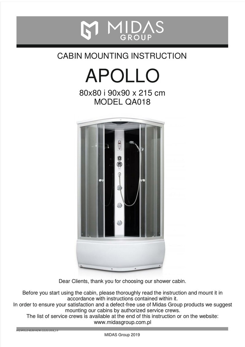 Midas APOLLO QA018 Mounting instruction
