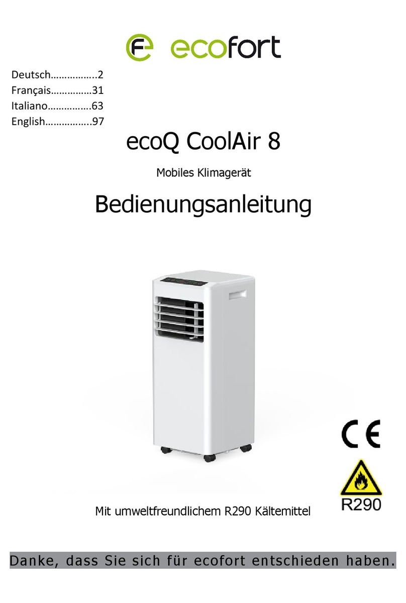 ecofort ecoQ CoolAir 8 User manual