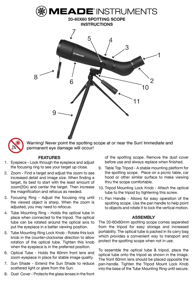 Meade 20-60x60 Spotting Scope User manual