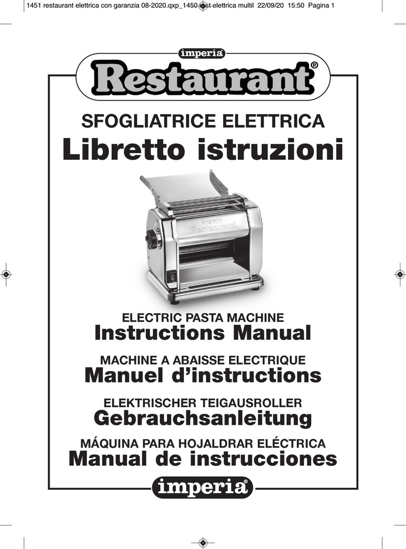 Imperia Restaurant RMN220 instruction manual