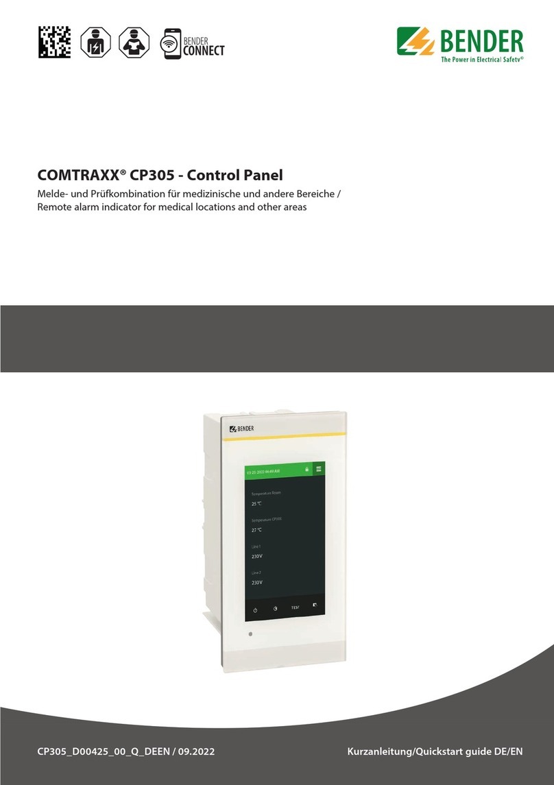 Bender COMTRAXX CP305 User manual