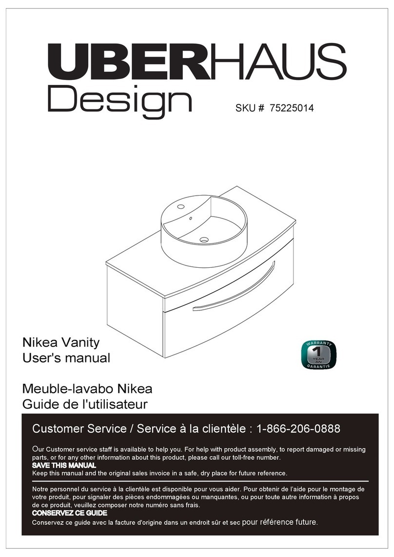 UBERHAUS DESIGN Nikea 75225014 user manual