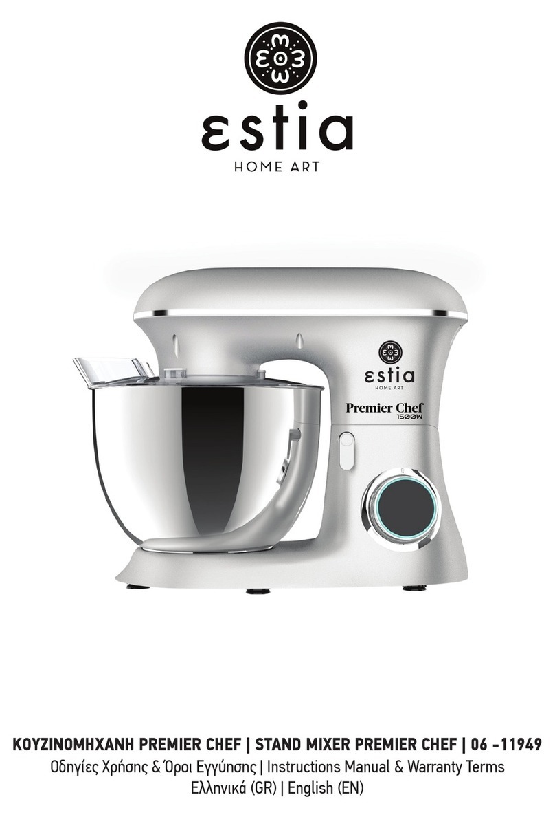 Estia PREMIER CHEF 06-11949 Instruction manual and warranty