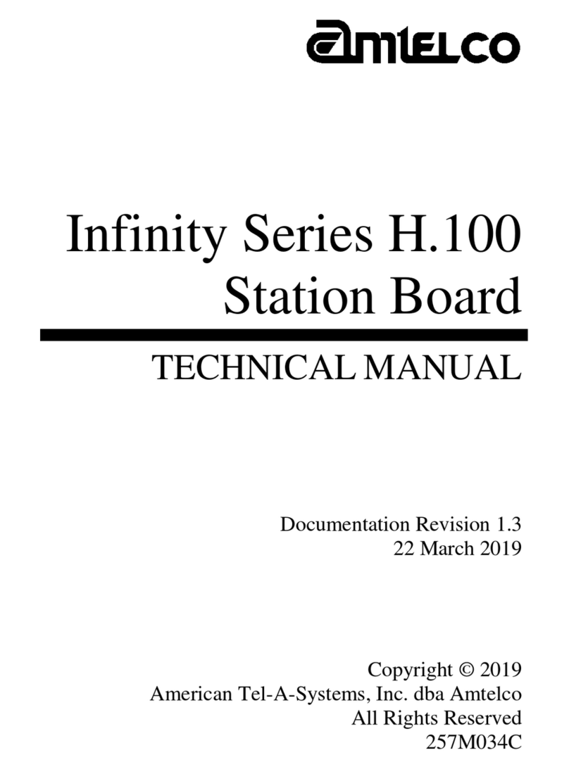 Amtelco infinity series Technical manual Amtelco infinity series Technical manual