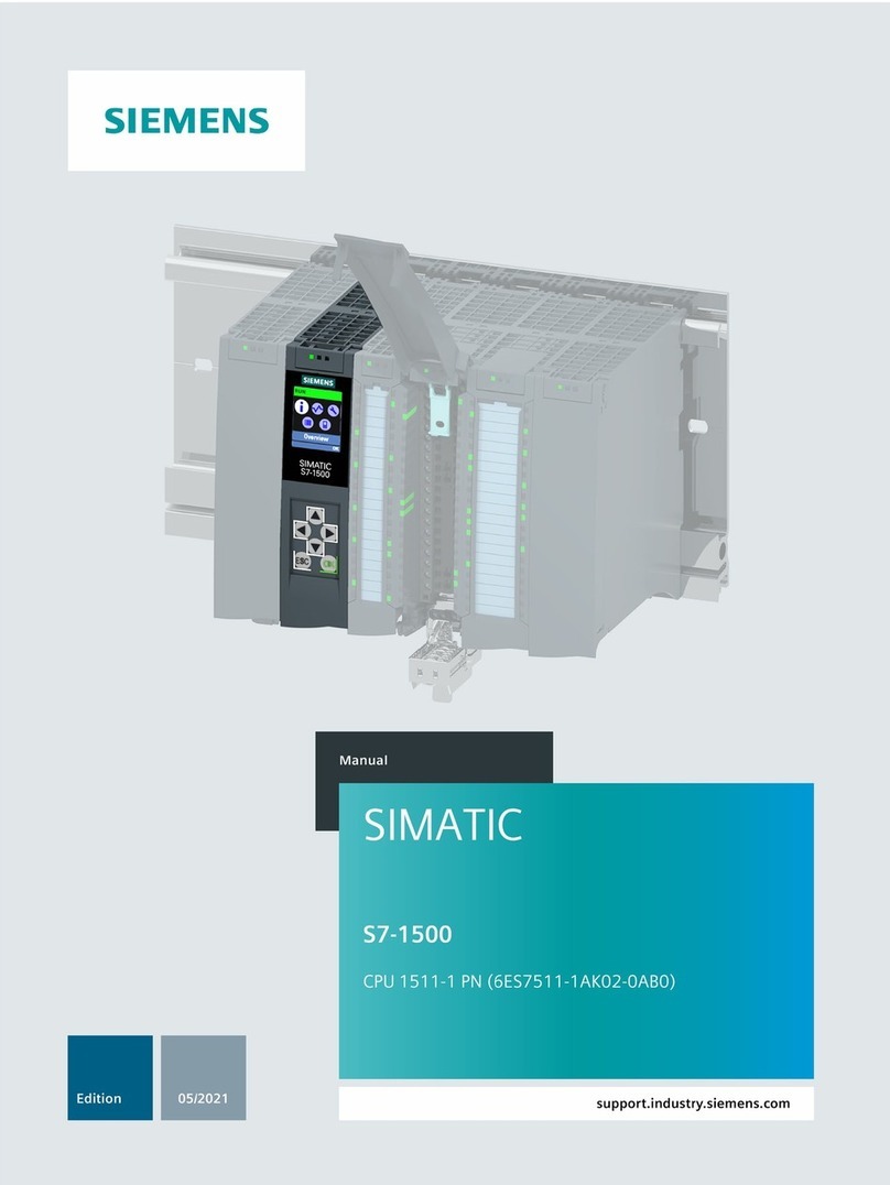 Siemens Simatic S7-1500 User manual