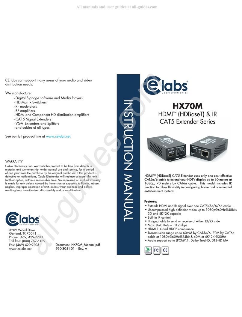 Celabs HX70M User manual