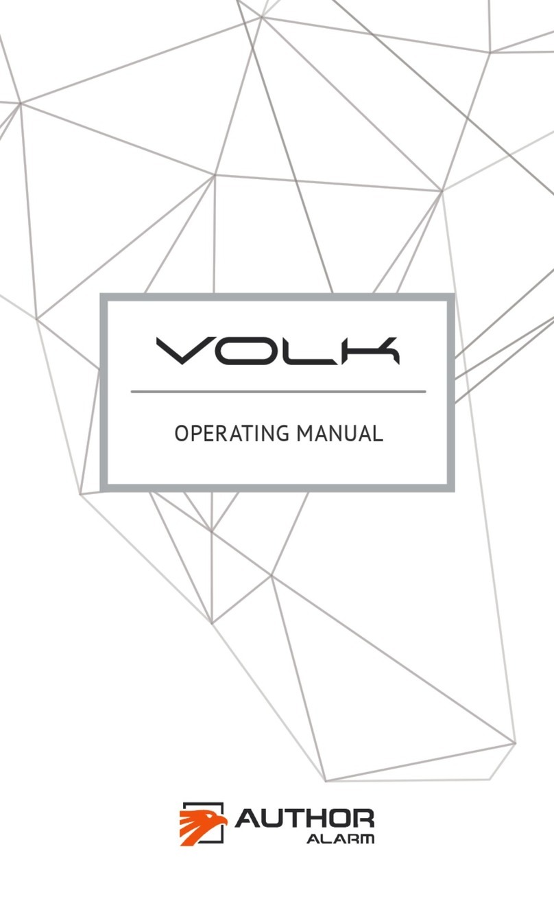 AUTHOR Alarm VOLK operating manual