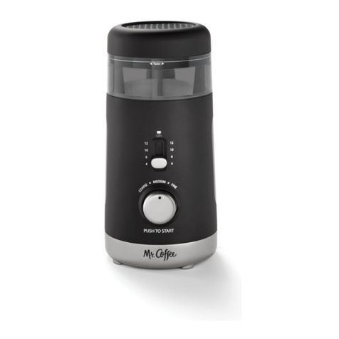 Sunbeam Products Mr.Coffee Multi Grind Blade Grinder user manual