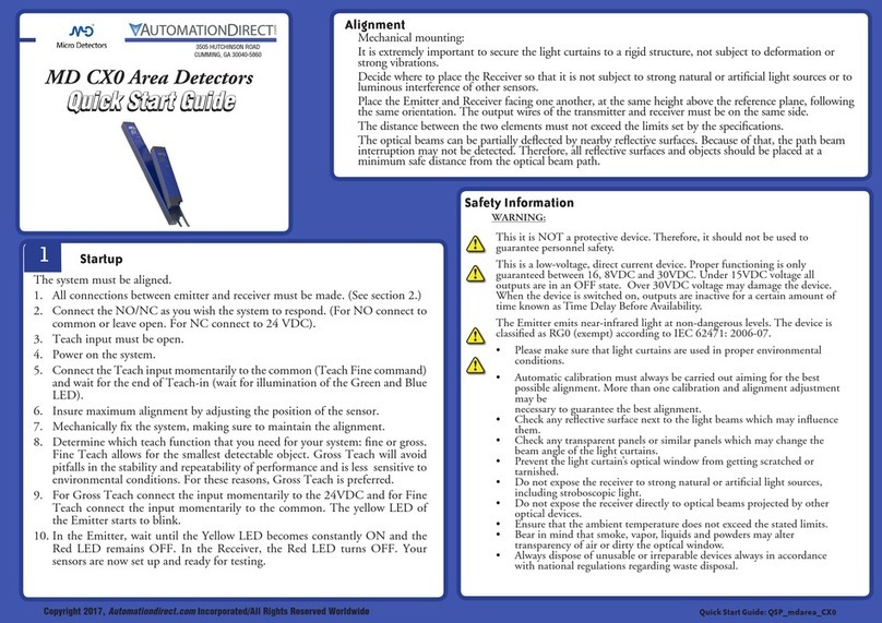 Automationdirect.com MD CX0 quick start guide