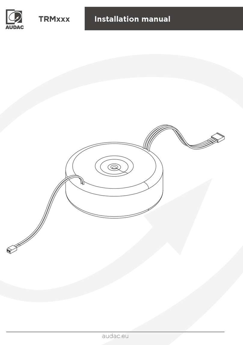 AUDAC TRM Series installation manual