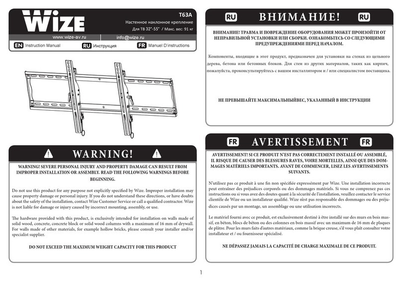 Wize T63A User manual