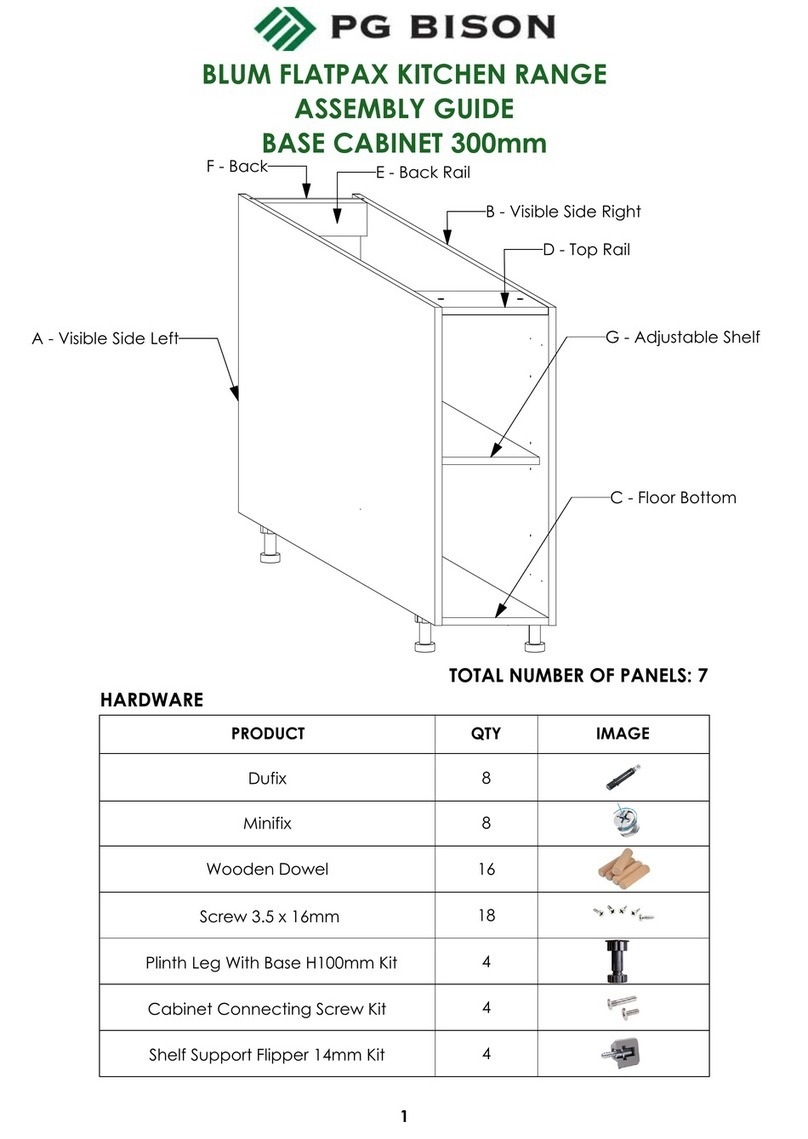 PG BISON BLUM FLATPAX KITCHEN Assembly guide