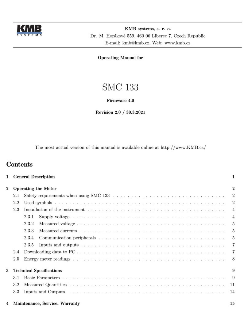 KMB SMC 133 operating manual