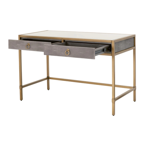 Essentials For Living STRAND SHAGREEN DESK Assembly instructions