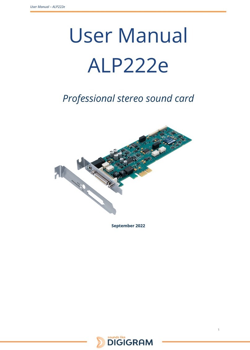 Digigram ALP222e user manual