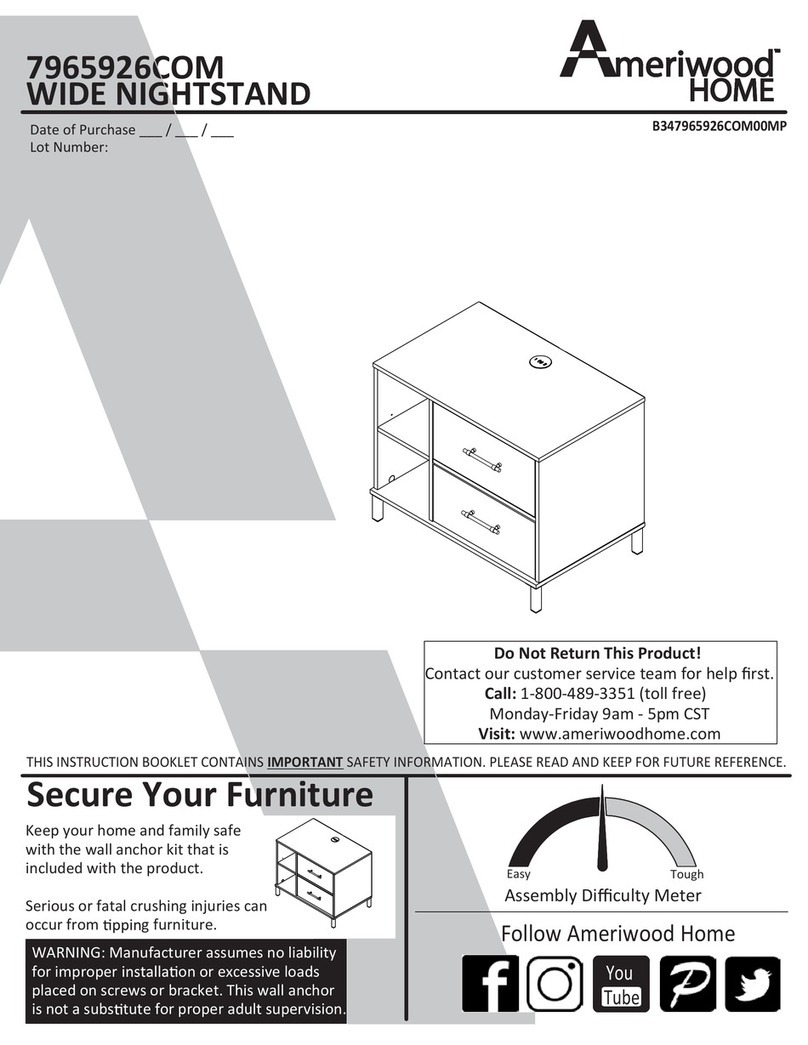 Ameriwood HOME 7965926COM Instruction booklet