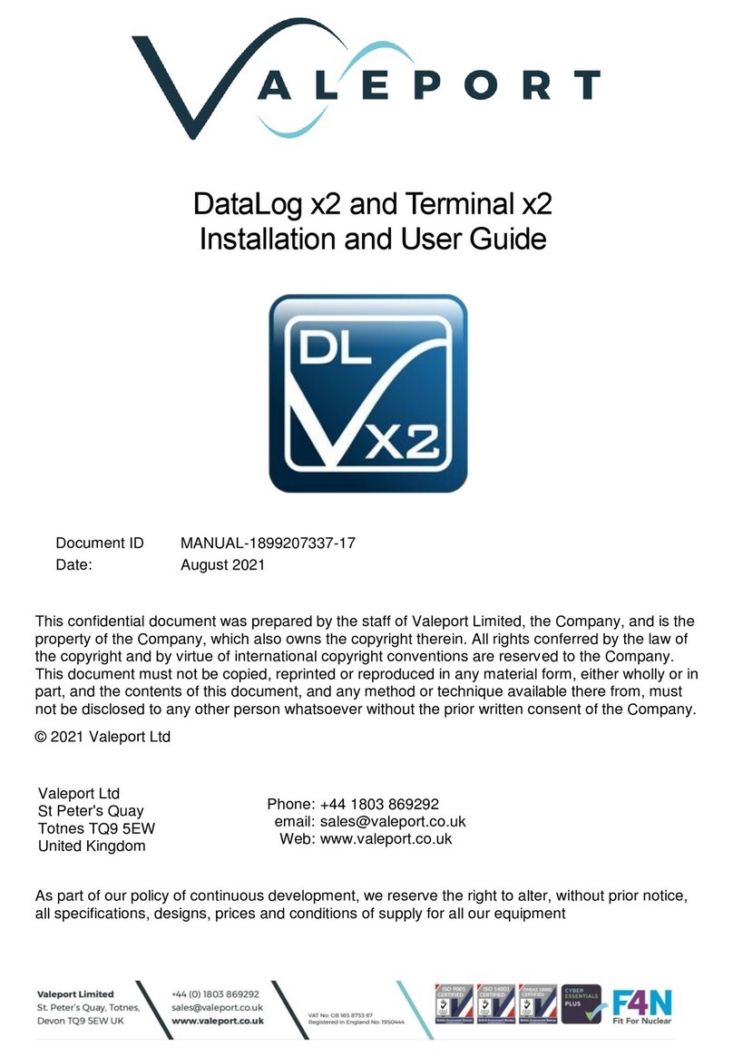 Valeport DataLog x2 User manual