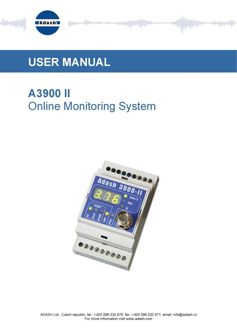 Adash A3900 II user manual