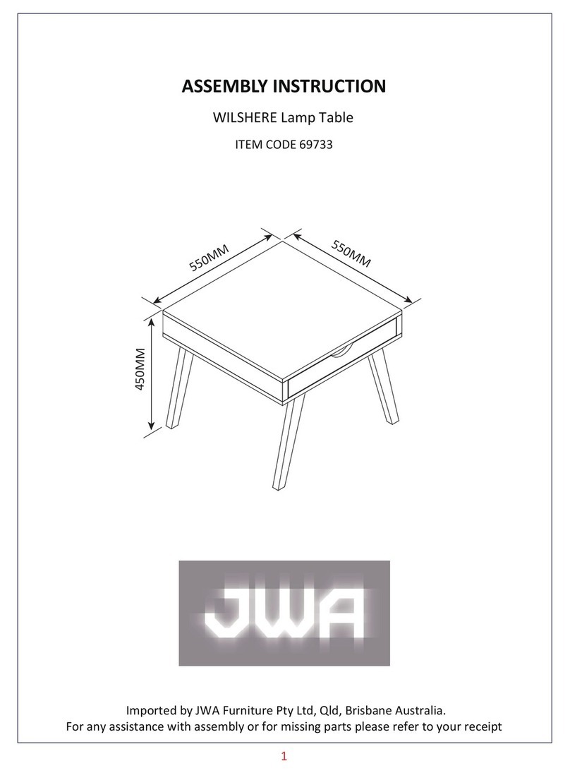 JWA WILSHERE 69733 Assembly instruction