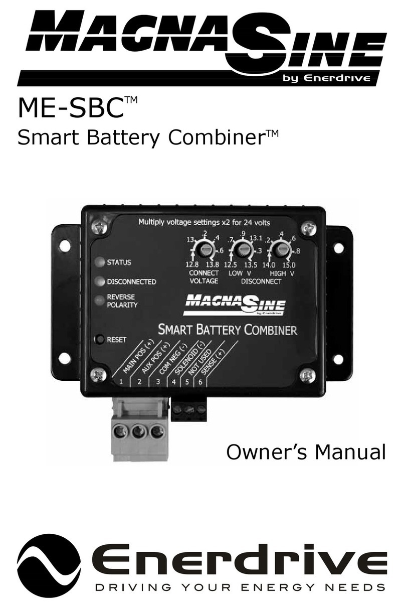 Enerdrive MagnaSine Smart Battery Combiner ME-SBC owner's manual