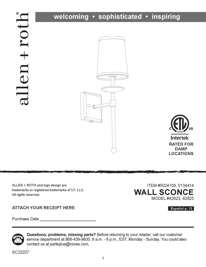 Allen + Roth 42623 User manual
