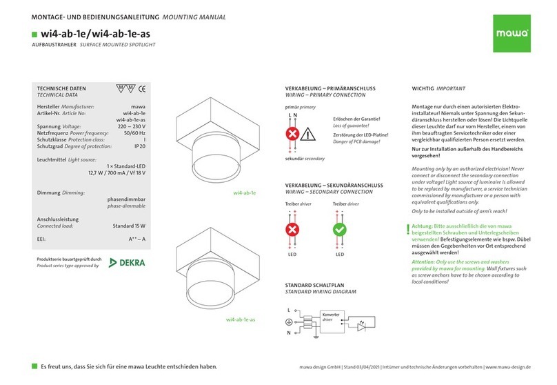 mawa wi4-ab-1e Mounting manual