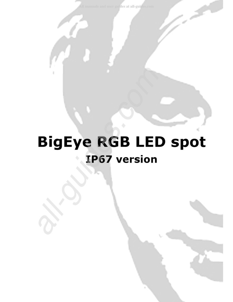 LUX LUMEN BigEye RGB LED spot IP67 version Operation user's manual
