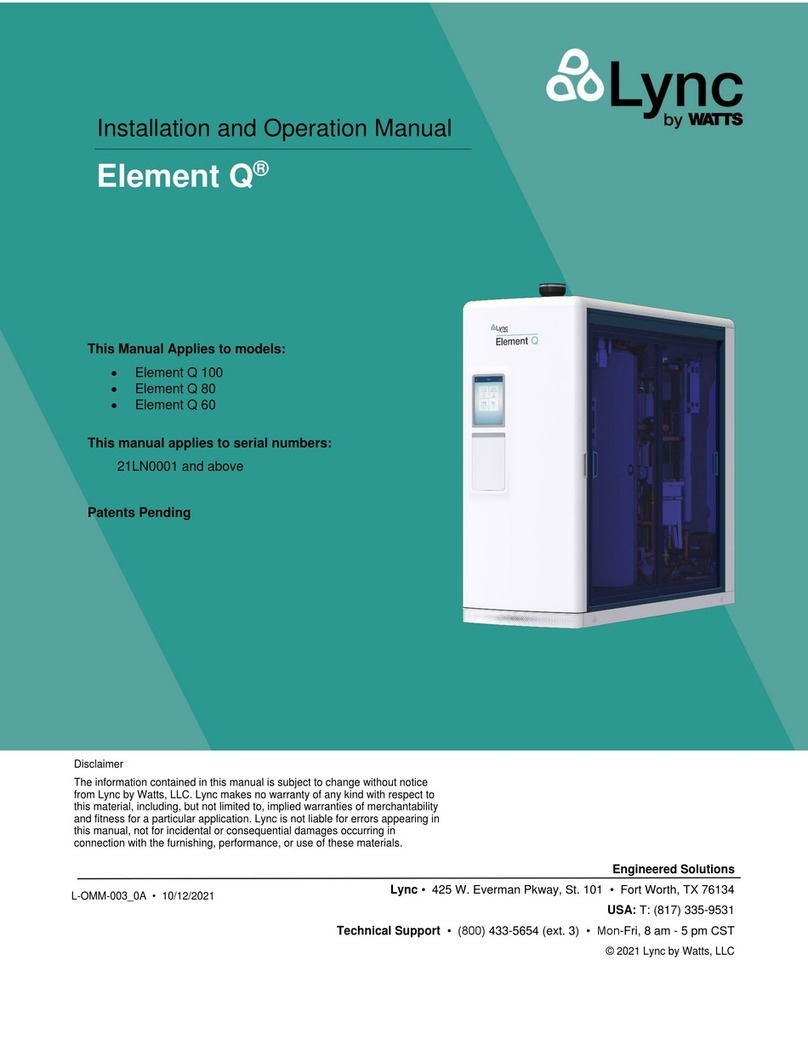 Watts Lync Element Q User manual
